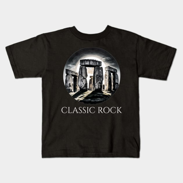 Ancient British Prehistory - Stonehenge - Classic Rock Kids T-Shirt by Styr Designs